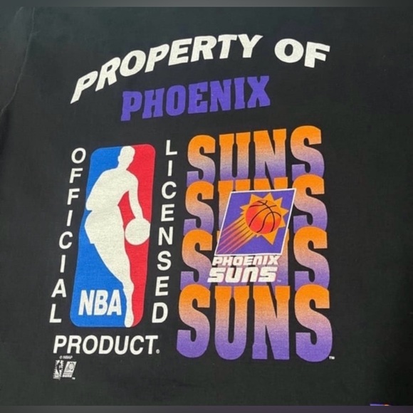 Vintage NBA Pro Player Phoenix Suns Black tee shirt - mens size XL - Picture 3 of 8